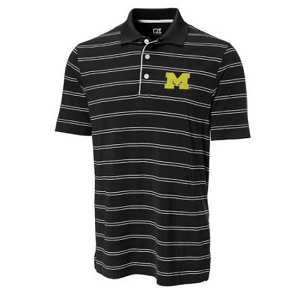 Michigan Wolverines CB DryTec Hawthorne Stripe - Black